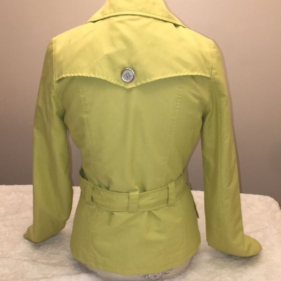 NWOT WOMENS JOUJOU DOUBLE BREASTED VNECK TRENCH COAT SIZE MEDIUM - Picture 8 of 11